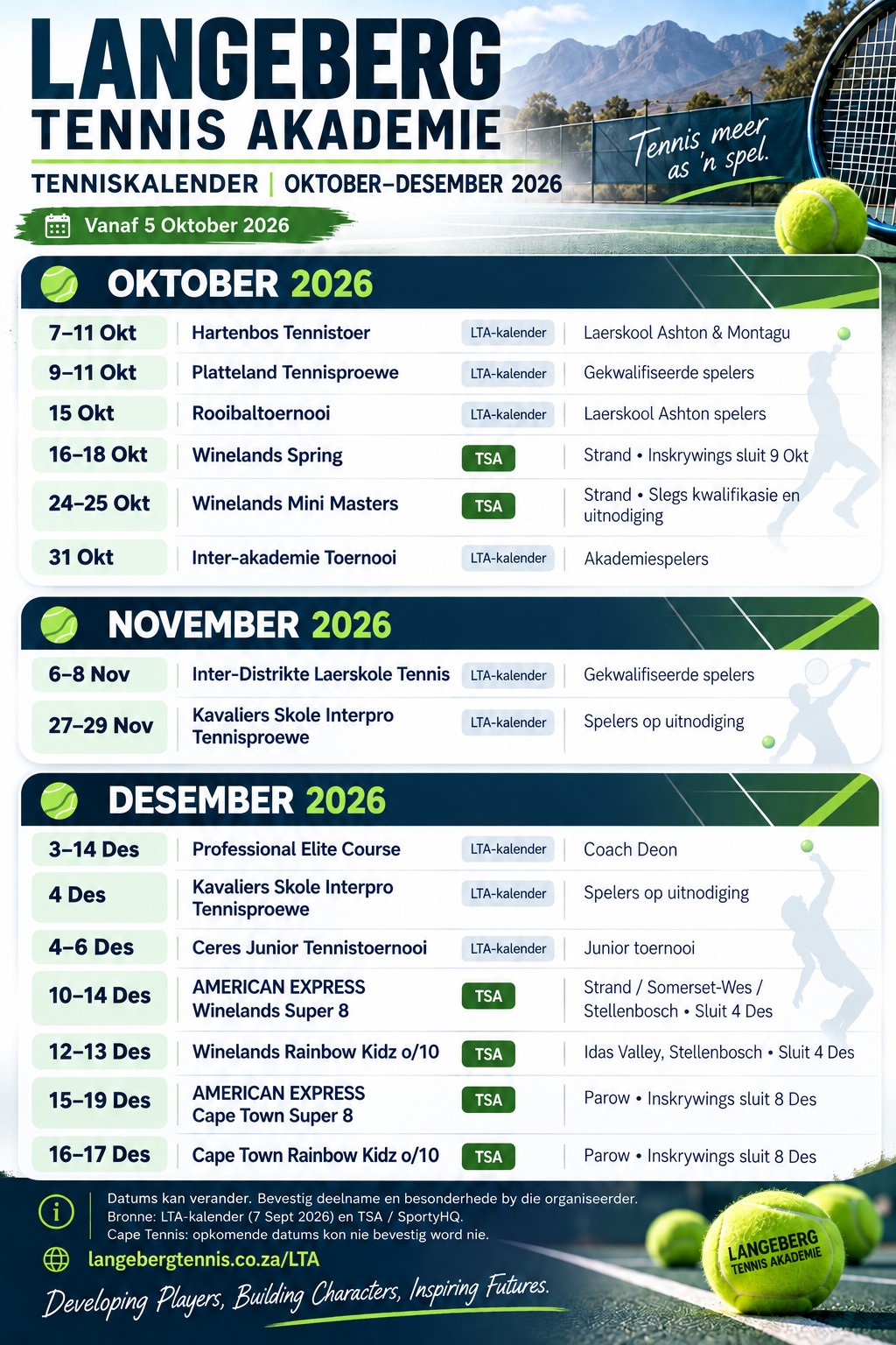 Calendar 5 October 2026